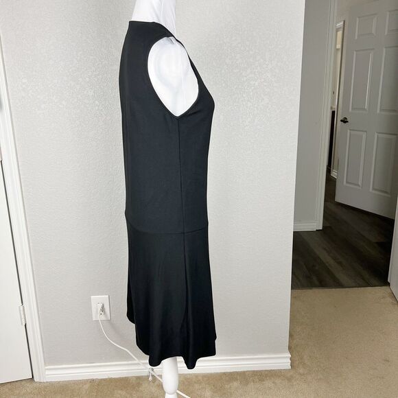 OPUS Walana DRESS SIZE S BLACK SLEEVELESS KNEE LENGTH Dropped Waist Goth - Picture 4 of 6